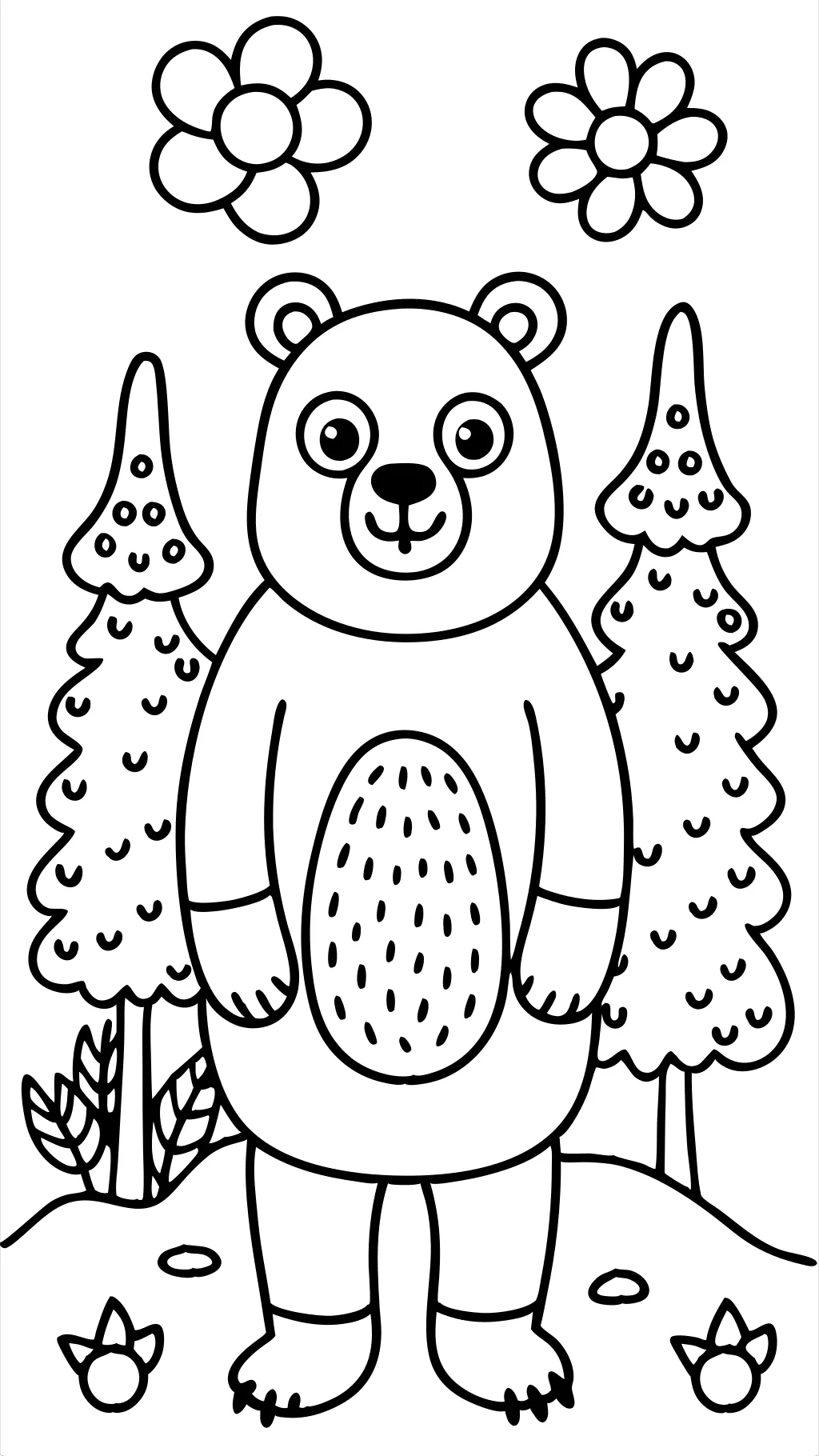 coloriages d’ours imprimables gratuits